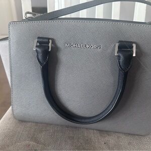 Michael Kors Black and Gray Satchel